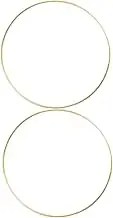 LIFKICH 2Pcs Decorative Iron Wreath Ring for DIY Craft Projects Metal Circle for Home and Garden Decoration for Dream Catcher Accessories