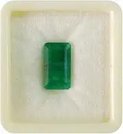[DAURAYA GEMS] 5.75 Carat Colombian Panna Emerald Rectangle Gemstone, Natural Emerald Stone, Emerald, Natural Emerald Stone, Emerald, Natural Emerald Stone, Emerald