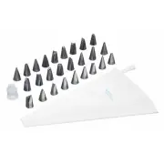 DAVIS & WADDELL Essentials 28pce Icing Set 26 Nozzles/Coupler/Reusable Icing Bag