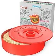 A TODA LECHE - Tortilla Warmer - Mexican Tortillero to Keep Warm Tortilla - Quesadillas - Mexican Tacos - 22 cm