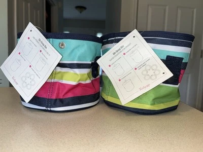Thirty-One OH SNAP Bin in Preppy Pop Lot Of 3 New