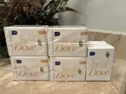 One Lot Of 10 Bars Of Dove Colloidal Oatmeal Soap