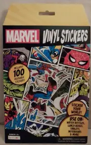 Assorted Marvel Vinyl And Reusable Stickers~100 Count~Brand New~