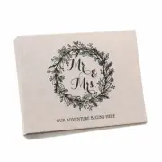 Hortense B. Hewitt Hortense B Hewitt Rustic Wreath Wedding Guest Book, black