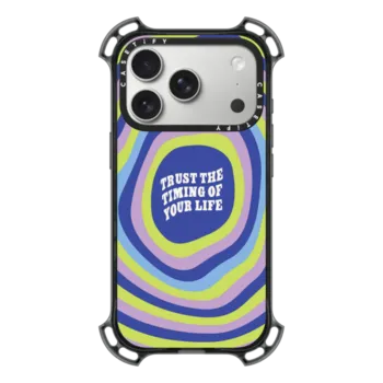 iPhone 17 Pro Bounce Case MagSafe Compatible Trust the Timing Phone Case by Quotes by Christie