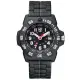 【LUMINOX 雷明時】NAVY SEAL 3500海豹2代碳纖維鏈帶腕錶黑x白時標/45mm