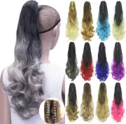 IMISSU Curly Ombre Color Claw Ponytail Hair Extensions Pony Tail Clip in Hair...