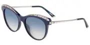 Chopard SCH271S 09LR 55 Sunglasses Women's Black-SIlver/Blue Gradient Lenses
