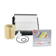 NGK Iridium Spark Plugs & NTK Air Oil Filter for Toyota Hiace TRH200R 2.0L 04-On