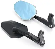 Handlebar Mirror R1200GS 1250GS ADV Motorcycle Rearview Mirror Large Field Of View Ultra Wide Angle Reflector Folding Side Mirrors(Black)