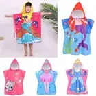 With Hooded Kids Bathrobe Washcloth Poncho New Hooded Cloak Kids