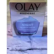 Olay Regenerist Night Recovery Hydrating Moisturizer Fragrance-Free 1.7 oz NEW!