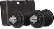 Cortex 20kg Dumbbell Weight Set with Case Weight Training Exercise Workout Fitness Gym Strength
