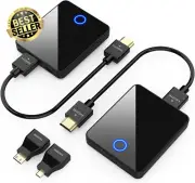 Wireless HDMI Transmitter & Receiver, 98FT 1080P@60Hz Extender, 2.4/5GHz