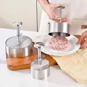 304 Stainless Steel Hamburger Patty Maker Press Non-Stick Manual DIY Rice