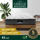 Giselle Bedding 24cm Mattress Pillow Top Bed Bonnell Spring Medium Firm KS