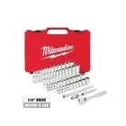 Milwaukee Ratchet + Socket Set 1/4" Drive SAE/Metric w/ Hard Case (50-Piece)