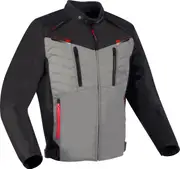 Bering Otago, textile jacket waterproof , color: Black/Grey , size: XL
