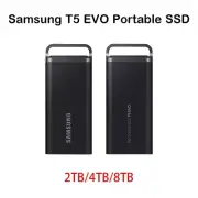 Samsung T5 EVO Portable SSD 2TB 4TB 8TB Type-c USB3.2 External Solid State Drive