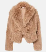 [The Sei] The Sei Faux fur bomber jacket AU 12 beige