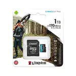 KINGSTON 金士頓 CANVAS GO PLUS 1TB MICROSDXC C10 U3 A2 記憶卡 公司貨