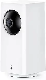 Wyze Cam Pan v2 Baby Monitor Camera 1080P Pan/Tilt Indoor Security Camera Color Night Vision Motion Sound Detection for Nanny Elderly Pet Monitoring, White, with Black Accents Compatible with Alexa