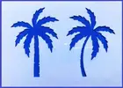Flexible Stencil *PALM TREES* A4 Stencil - Leaves Palm Tree Card Making Crafts