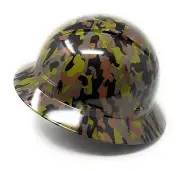 US Camo Full Brim Hard Hat with with Fas-trac Suspension with Air Flow Vents