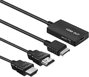 TNP PS2 HDMI Adapter HDMI Cable for Playstation Converter, Upscaler Link Cable Compatible with Playstation 1, 2, and 3 Game Consoles for HD TVs, Monitors, and Projectors