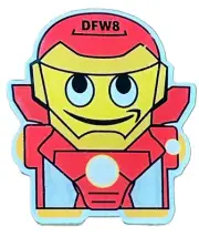 Iron man super hero Amazon Peccy Employee Pin