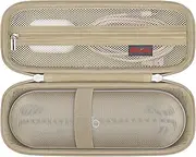 Carrying Case ​for Beats Pill Wireless Bluetooth Speaker, Portable Speaker Travel Bag Beats Pill Speaker Storage Holder, Mesh Pocket Fits Charger, Champagne Gold