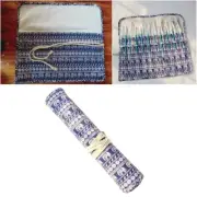 20 Slots Paint Brush Holder Durable Canvas Holder Rollup Pen Case for Artist