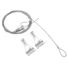 2 Sets Picture Hanging Wire Rope Hanger Tool Frame for Hook Pictures