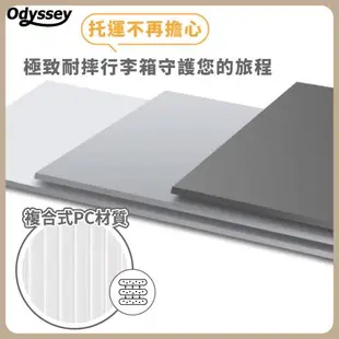 Odyssey奧德 32吋[台灣現貨/免運]鋁合金胖胖箱 鋁框防撞包角設計 三七開大容量 PC材質 乾濕分離收納更便利 行李箱 旅行箱