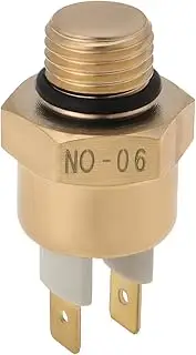 SING F LTD 1Pc M14x1.5 Water Temperature Sensor 12V Radiator Fan Switch On 90(194F) Off 80(176F) Engine Temperature Sensor Brass
