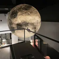 在飛比找Yahoo!奇摩拍賣優惠-流浪星球燈月亮吊燈星空裝飾燈防水圓球創意3D月球大號戶外月球