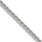 [JewelryWeb] 925 Sterling Silver Solid Polished 1.25mm Round Franco Chain Necklace Lobster Claw Jewelry Gifts for Women - Length Options: 41 46 51 61