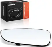 A-Premium Left Driver Side Lower Heated Mirror Glass with Backing Plate - Compatible with Ram ProMaster 1500, ProMaster 2500, ProMaster 3500, 2014-2023 - Towing Mirror Convex