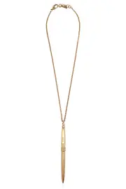 Moschino Pen Shaped Pendant Necklace One size golden