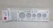 Capital Plastic Coin Holder #11 U.S. Proof Set Cent to Half 5-Coin Display White