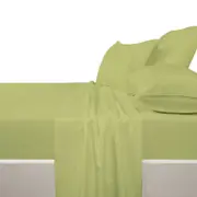 Accessorize 225 TC Polyester Cotton Sheet Set Asparagus - Single