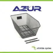 Azur Bicycle Rear Basket Mesh - Low Profile - Black Fits Most Pannier Racks