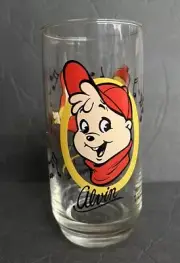 Vintage Alvin & The Chipmunks McDonald's Collectible Promo Glass 1985 Unused NOS