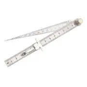 Silver Measure Gage 1-150mm Metric Ruler Stainless Steel Wedge Taper Feeler