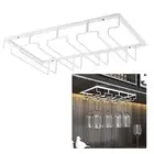(4 Slot)Hanging Iron Wine Cup Rack Glass Holder Display Shelf Organizer DM