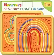Sensory Activity Board for Kids, Stress Relief Double-Sided Sensory Board Toys, Calming Down Fidget Toys for Kids Ages 3 4 5 6 7 8 9 Years Old