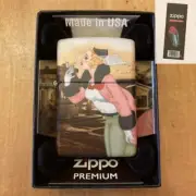 Zippo 02461 Vintage Windy Girl Diner 540 Color Wrap RARE Lighter + FLINT PACK
