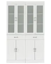 Crosley Furniture Stanton 2Pc Glass Door Pantry Set