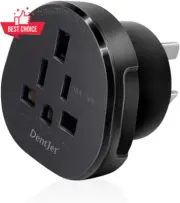 SAA Approved UK US JP CA to AU NZ Plug Adapter 3 Pin Insulated Pins Black