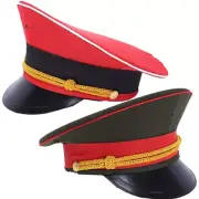 Army Hat Captain Soldier Military Cosplay Fancy Dress Performance Cap Unisex